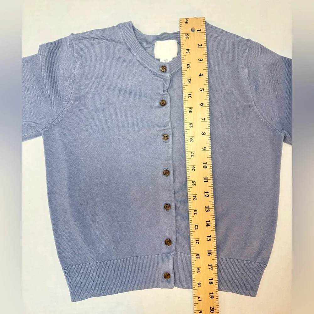 H&M Fine Knit Cardigan Light Dusty Blue Soft Viscose Blend Size S - Picture 8 of 16
